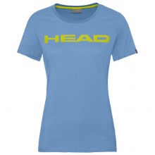 Head Tennis-Shirt Club Lucy (100% Baumwolle) himmelblau/gelb Damen